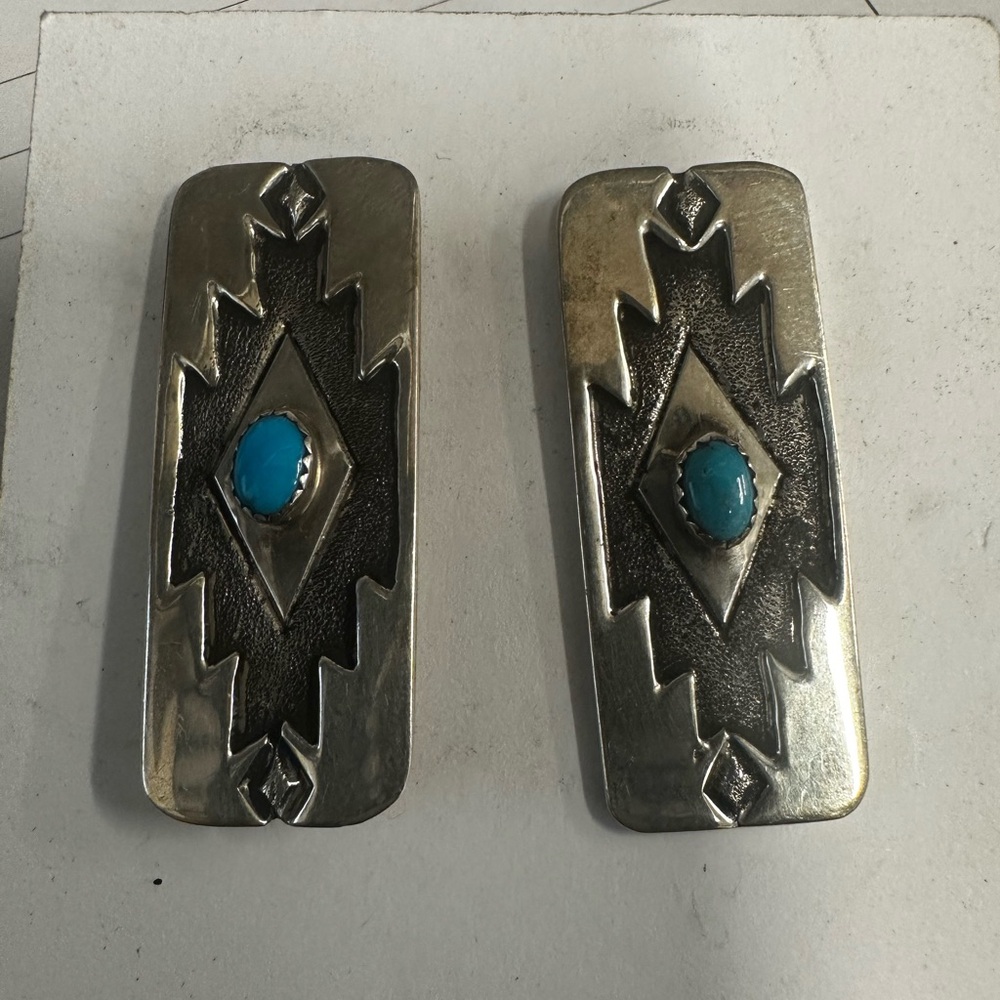 Silver and Turquoise Earrings